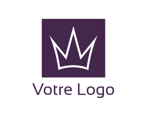 Queen - Purple Crown Royalty logo design