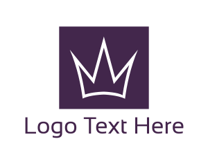 Crown - Purple Crown Royalty logo design