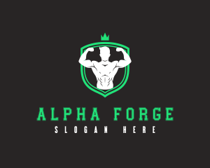 Fitness Masculine Man logo design