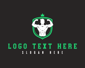 Hunk - Fitness Masculine Man logo design