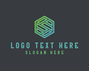 Networking - Polygon Abstract Hexagon logo design