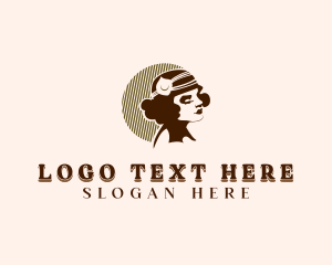 Cloche Hat - Woman Fashion Milliner logo design