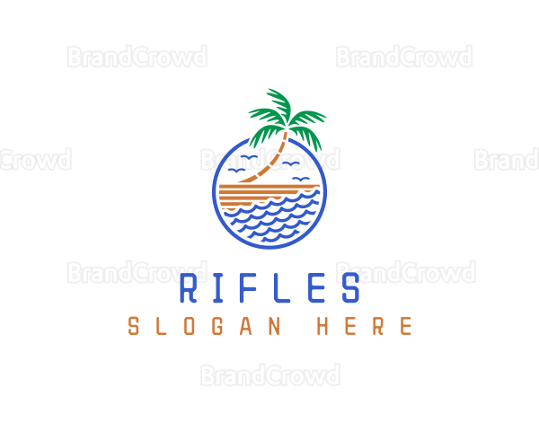 Beach Summer Resort Logo