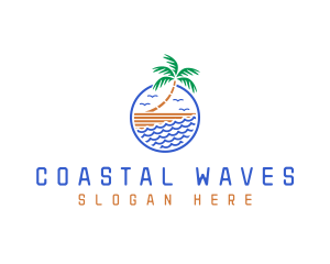 Shore - Beach Summer Resort logo design