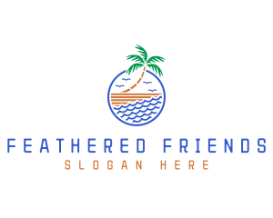 Birds - Beach Summer Resort logo design