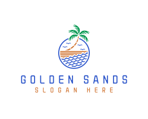 Beach Summer Resort logo design