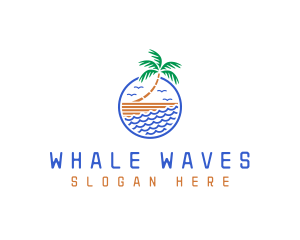 Beach Summer Resort logo design