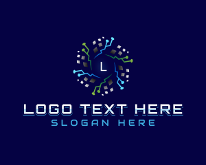 Programming - Digital Pixel Circuit logo design