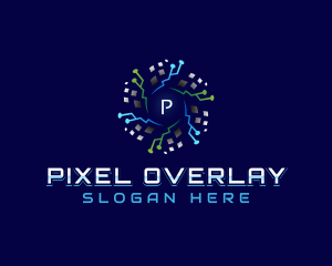 Digital Pixel Circuit logo design