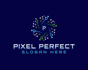 Digital Pixel Circuit logo design