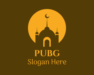 Minimalist Mosque Silhouette Logo