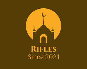 Arabic - Minimalist Mosque Silhouette logo design