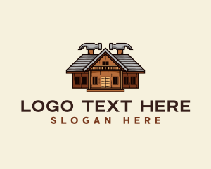 Hammer - Carpentry Hammer Roofing logo design