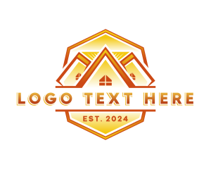 Roof Builder Contractor Logo