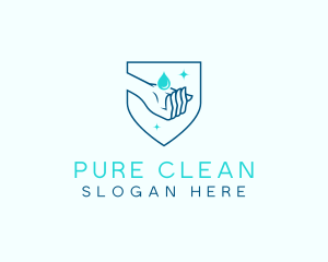 Hand Sanitizer Clean logo design