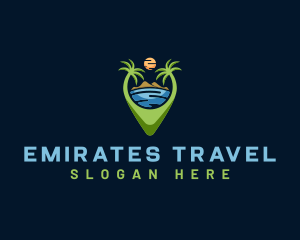 Island Beach Vacation logo design