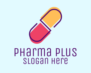 Drugs - Creative Capsule Medicine logo design