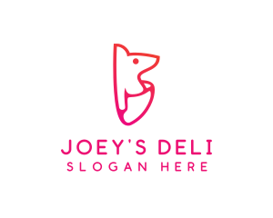 Joey Kangaroo Wildlife logo design