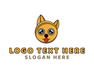 Puppy - Cute Playful Puppy logo design