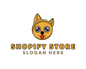 Cute Playful Puppy logo design