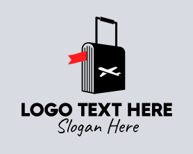 Luggage - Airplane Travel Luggage logo design