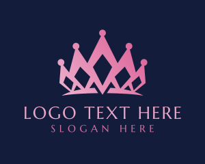 Tiara - Pageant Royal Crown logo design