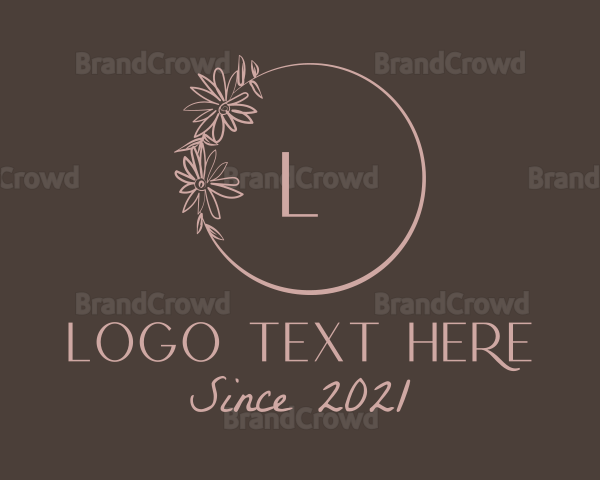 Floral Ring Decoration Logo