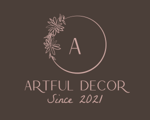 Floral Ring Decoration  logo design