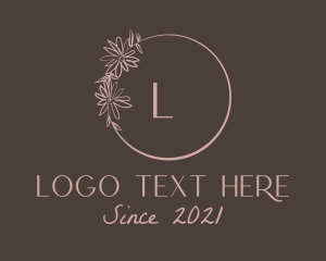 Event Styling - Floral Ring Decoration logo design
