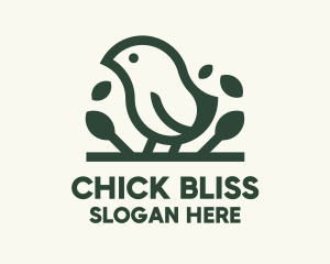 Chick - Green Chick Hatchery Farm logo design