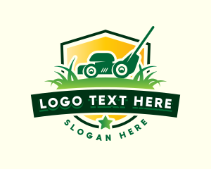 Lawn Care - Landscaping Lawn Mower logo design