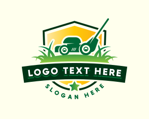 Grass - Landscaping Lawn Mower logo design