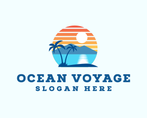 Summer Sunset Vacation logo design