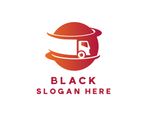 Trailer - Planet Trucking Transport logo design