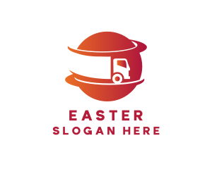 Driver - Planet Trucking Transport logo design