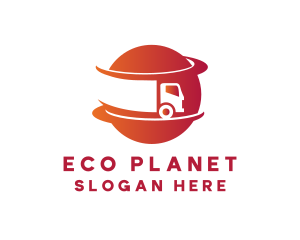 Planet Trucking Transport logo design