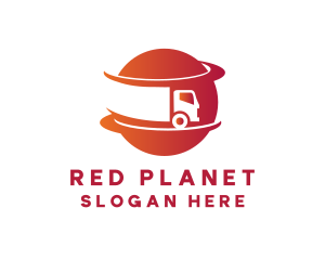 Planet Trucking Transport logo design