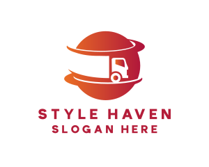 Shipping - Planet Trucking Transport logo design