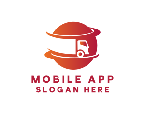 Haulage - Planet Trucking Transport logo design