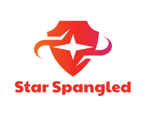 Red Star Shield logo design