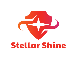 Red Star Shield logo design