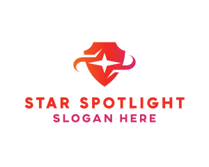 Red Star Shield logo design