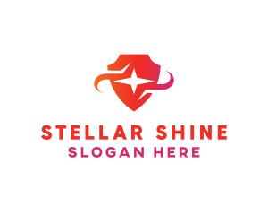 Red Star Shield logo design