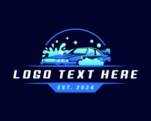 Auto - Car Wash Detailing logo design