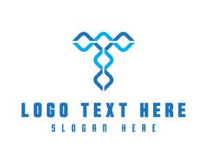 Medical - Helix Business Letter T logo design