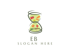 Fresh Hourglass Grocery Logo