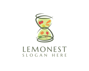 Fresh Hourglass Grocery Logo