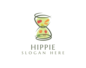 Fresh Hourglass Grocery logo design