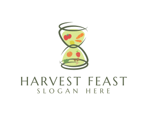 Fresh Hourglass Grocery logo design