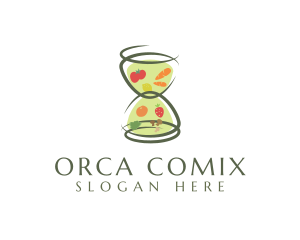 Fresh - Fresh Hourglass Grocery logo design